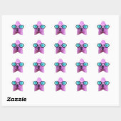 Coole Roze Lama! Ster Sticker (Vel)