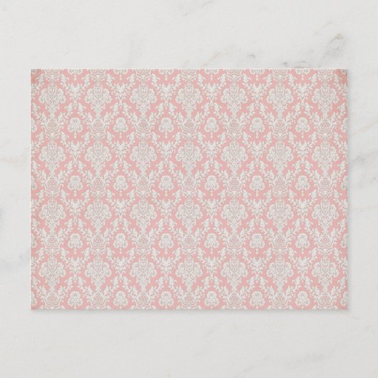 coole roze patroon briefkaart (Voorkant)