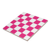 coole roze witte controlecatroon getild tegeltje (Zijkant)