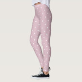 coole roze witte stip leggings (Links)