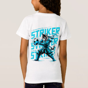 Coole Samurai Kat Voetbal Aanvaller - Cadeau voor T-shirt