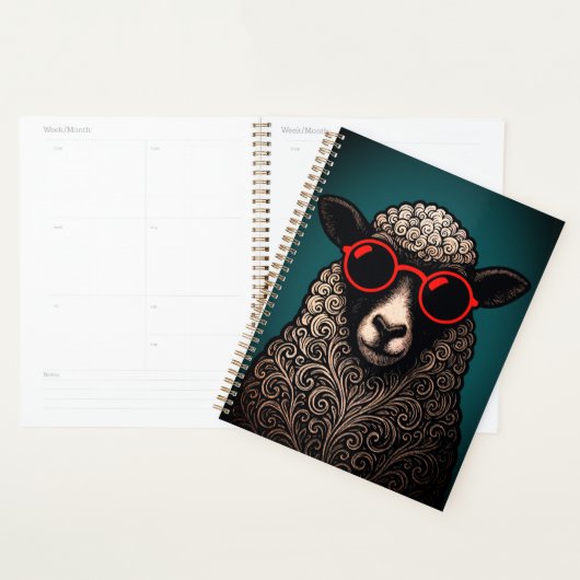 Coole Schaap Muurkunst Planner (Display)