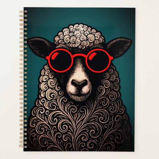 Coole Schaap Muurkunst Planner (Voorkant)