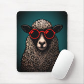 Coole Schapen Muur Kunst Muismat (Met muis)
