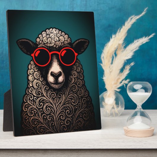 Coole Schapen Muurkunst Fotoplaat (Zijkant)