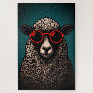 Coole Schapen Muurkunst Legpuzzel