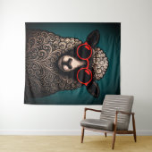 Coole Schapen Muurkunst Wandkleed (In Situ (horizontaal))