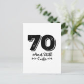 coole schattige 70ste verjaardag citaat gezegden briefkaart (Staand voorkant)