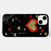 coole, schattige en meisjesharten Case-Mate iPhone case (Achterkant (horizontaal))