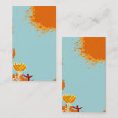 coole, schattige, kleurrijke template voor visitek visitekaartje (Voorkant / Achterkant)