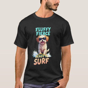 Coole Shih Tzu Surfende Hond T-shirt