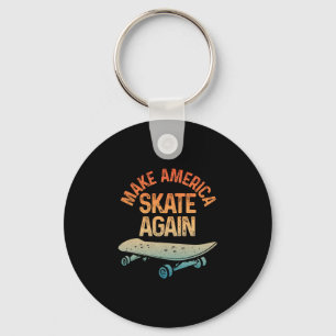 Coole Skateboard Kunst Voor Mannen Vrouwen Skaten Sleutelhanger