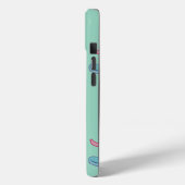 Coole Skateboarding Dachshund | Grappige Hond Kuns Case-Mate iPhone Case (Achterkant / Links)