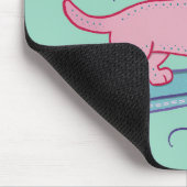 Coole Skateboarding Dachshund | Grappige Hond Kuns Muismat (Hoek)