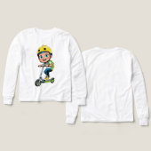 Coole Skater Jongen Anime Kunst (Voorkant /achterkant)