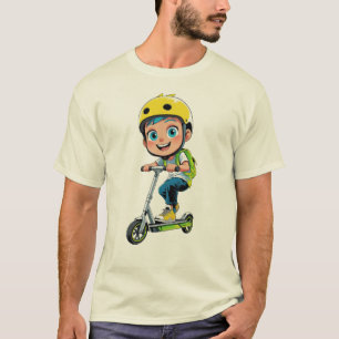 Coole Skater Jongen Anime Kunst T-shirt
