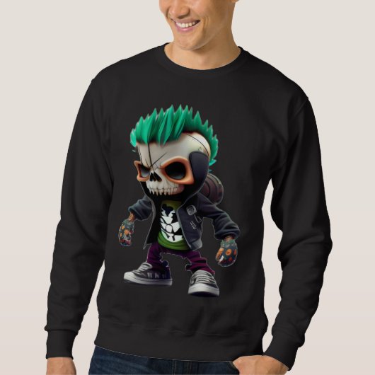 Coole skaterpunk trui (Voorkant)