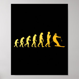 Coole Ski Kunst Voor Mannen Vrouwen Ski Thema Ski  Poster