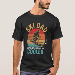 Coole Ski Vader Skiloper Grappige Skiliefhebber Va T-shirt