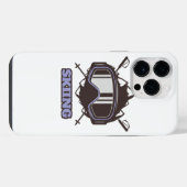 Coole skihelm  iPhone hoesje (Achterkant horizontaal)