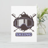 Coole skihelm kaart (Staand voorkant)