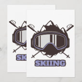 Coole skihelm kaart (Voorkant / Achterkant)
