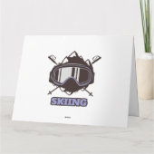 Coole skihelm  kaart (Achterkant)