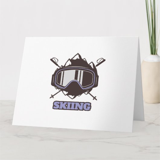 Coole skihelm  kaart (Voorkant)
