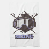 Coole skihelm theedoek (Verticaal)