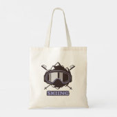 Coole skihelm tote bag (Achterkant)