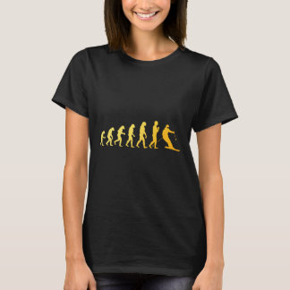 Coole skikunst voor mannen vrouwen skiën thema ski t-shirt