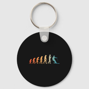 Coole skikunst voor mannen vrouwen skithema ski li sleutelhanger