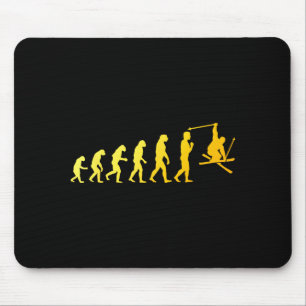 Coole skikunst voor mannen vrouwen skithema ski muismat