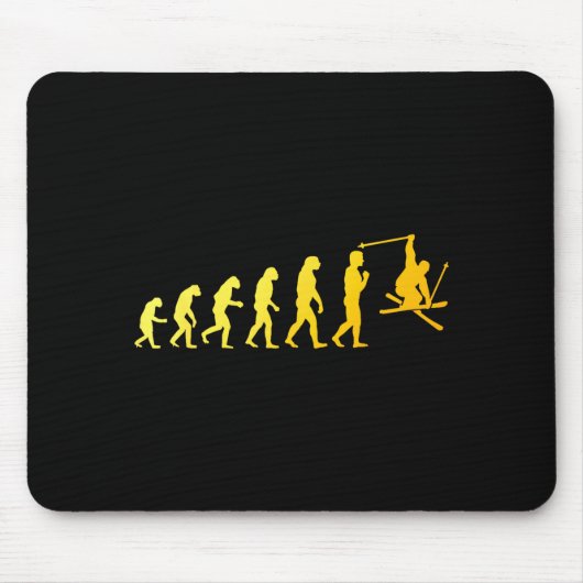 Coole skikunst voor mannen vrouwen skithema ski muismat (Voorkant)