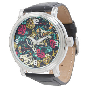 Coole Slangen & Schedel Herenhorloge Horloge