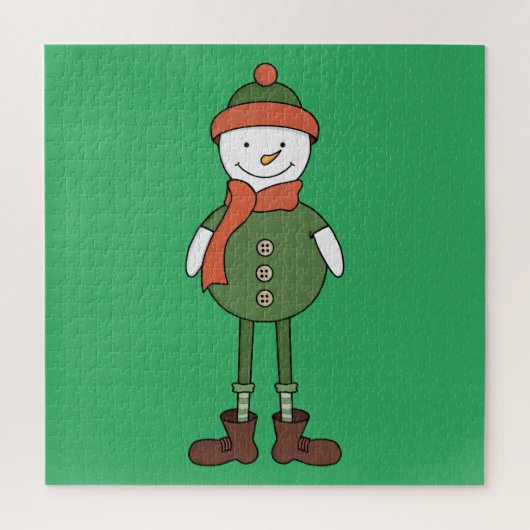 Coole Sneeuwman Legpuzzel (Verticaal)