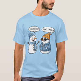 Coole Sneeuwman Vrienden T-shirt