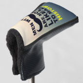Coole Snorhaar Quote Typografie Golfheadcover (3/4 voorkant)