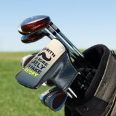 Coole Snorhaar Quote Typografie Golfheadcover (Insitu)