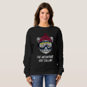 Coole Snowboard Ski Liefhebber Berg Skier Grappige Trui (Voorkant volledig)