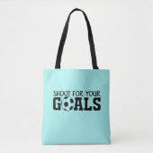 coole Soccer doel woordsportliefhebbers Tote Bag (Voorkant)