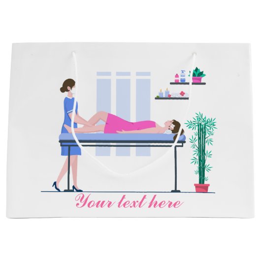 coole spa party liefhebbers voegen tekst toe Grote Groot Cadeauzakje (Voorkant)