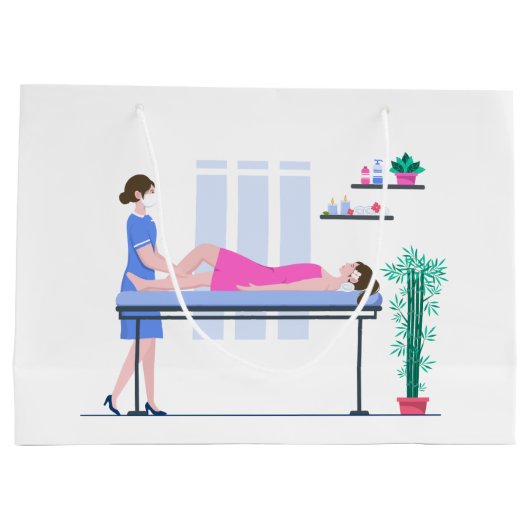 coole spa party liefhebbers voegen tekst toe Grote Groot Cadeauzakje (Achterkant)