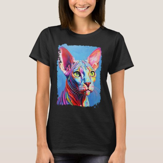 Coole Sphynx Naaktkat T-shirt (Voorkant)