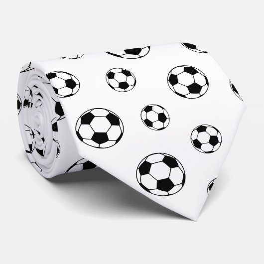 coole sportbal in de voetbalsport getild stropdas (Opgerold)