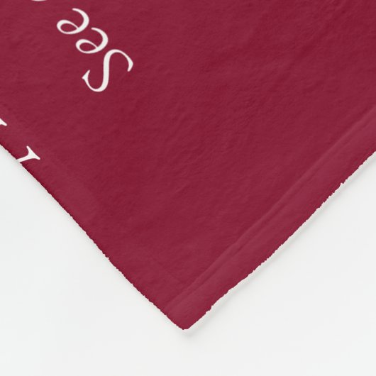 Coole Stiefvader, Stiefvader Definitie Fun Burgund Fleece Deken (Hoek)