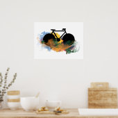 coole stijl met grafitti voor fiets poster (Keuken)