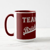 Coole stijlvolle team bruid mok (Links)