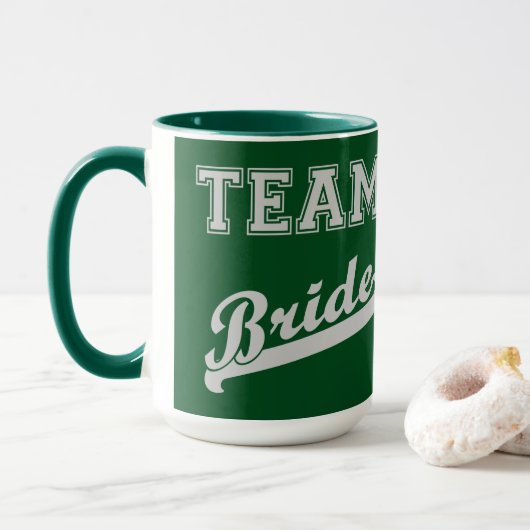 Coole stijlvolle team bruid mok (Met donut)
