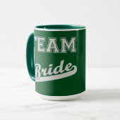 Coole stijlvolle team bruid mok (Voorkant links)